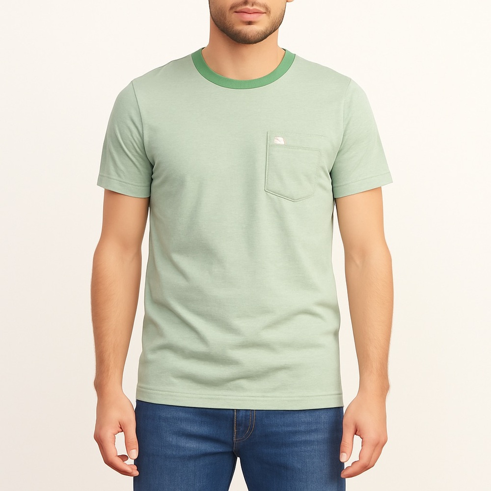 Abercrombie & Fitch Green Ringer Tee – Men’s Size Small Muscle Fit